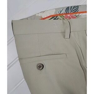 Tommy‎ Bahama Beige Casual Dress Pants Mens SILK COTTON BLEND, SIZE 33